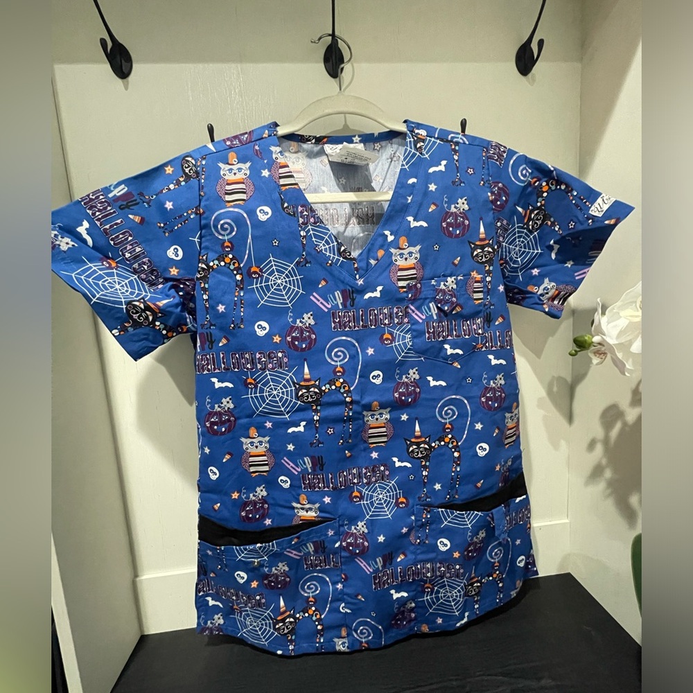 Halloween Scrub Top